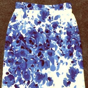 Alex Marie blue and white pencil skirt